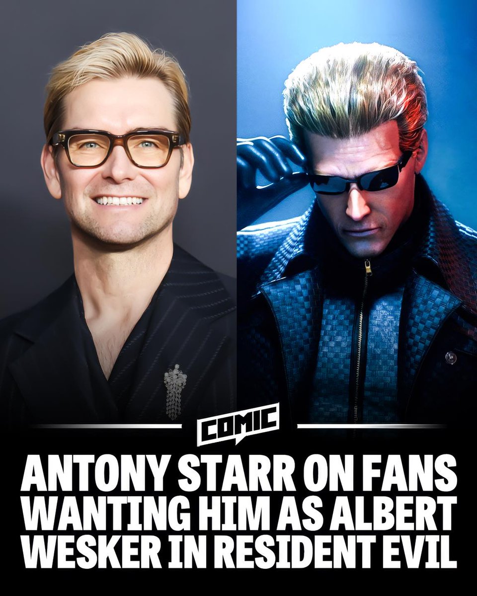 Name_is_Felipe's tweet photo. I usually don't watch Resident Evil live-action adaptations, but I would love to see Antony Starr as Albert Wesker.
It feels natural, like this man was born for this role. He has the charisma, and he can play someone with a God complex like no other.
#REfun #ResidentEvil https://t.co/oy9EDRBxmV