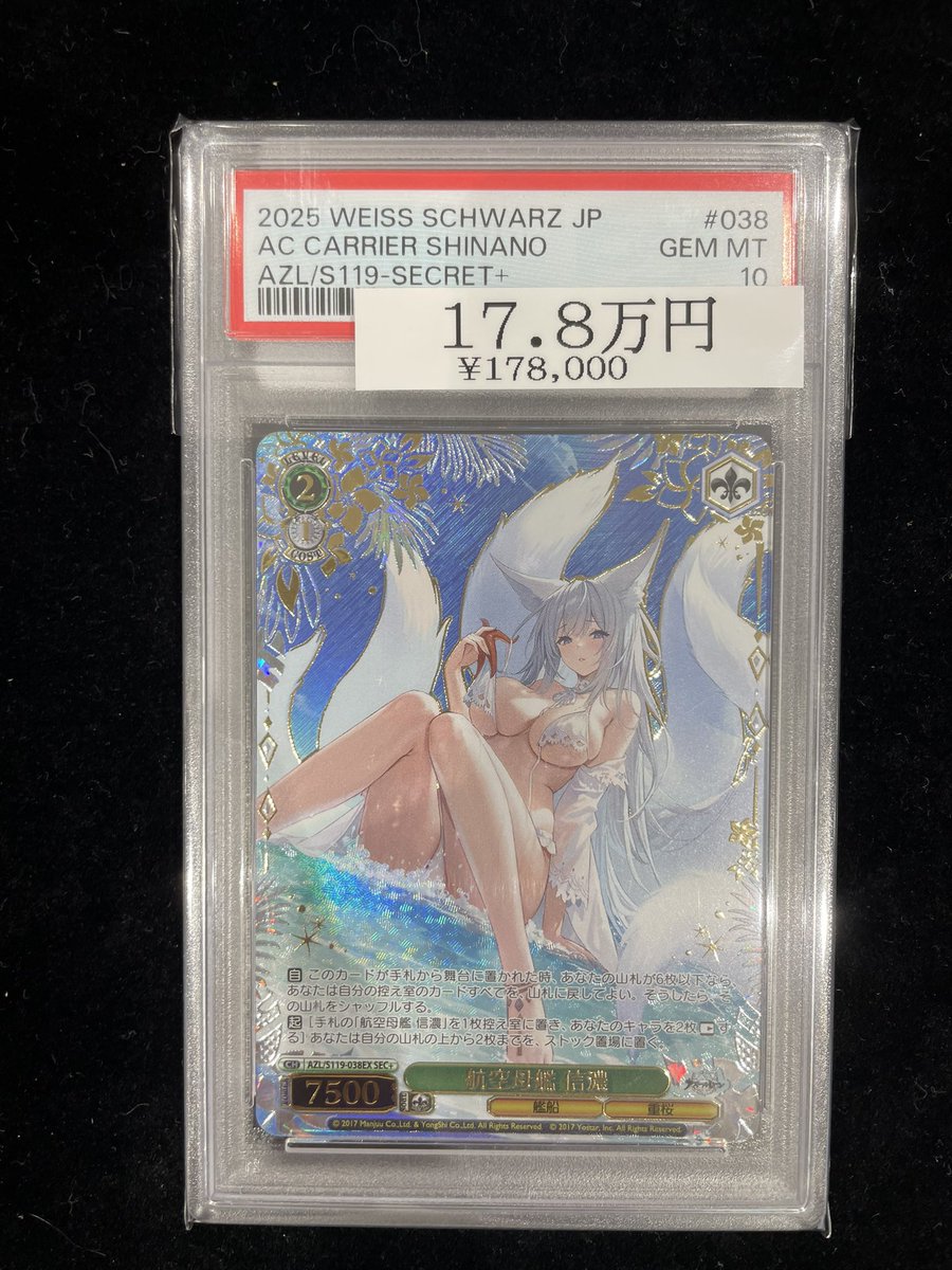 🔥ヴァイス入荷情報🔥】 【PSA10】航空母艦 信濃(EX)(S119-038EX) 入荷