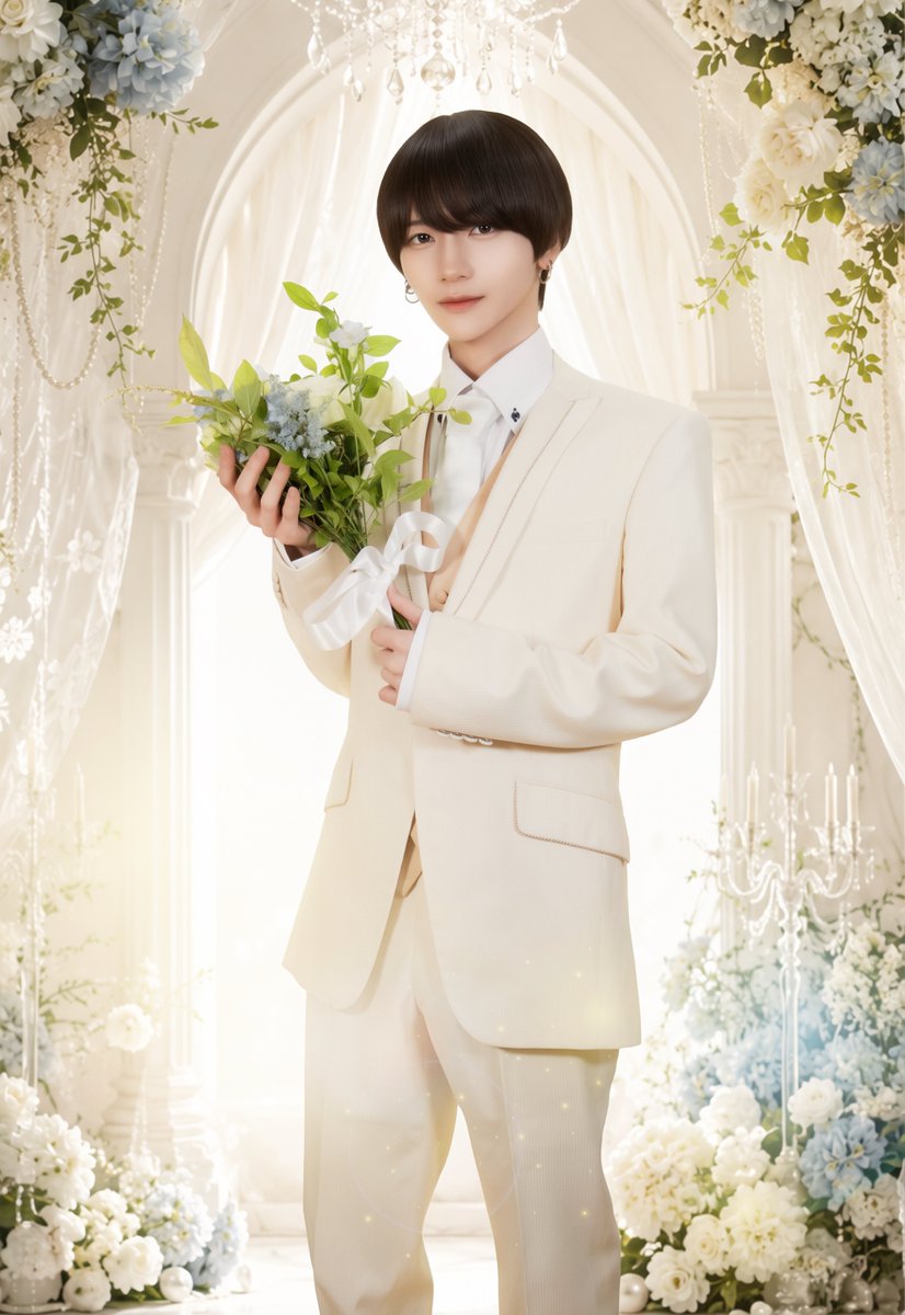 Kings_Create's tweet photo. 【ジューンブライドアー写公開】

花束よりも眩しく、君の心へ。

♡┈┈┈┈┈┈┈┈┈♡

名前：のあ(@Miscurrous_Noa  )
カラー：パープル

♡┈┈┈┈┈┈┈┈┈♡

永遠みたいな一瞬を、君と。 https://t.co/BzFhGIM4rU