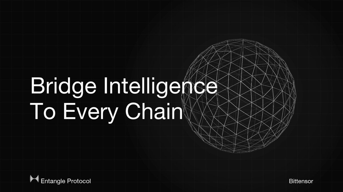 taoZenCrypto's tweet photo. Entangle Protocol. 

Self-optimizing cross-chain AI messaging, built on Bittensor. Where message delivery is scored by intelligence, not just relayed. 

The bridge learns while it routes. https://t.co/eN63meLoV7