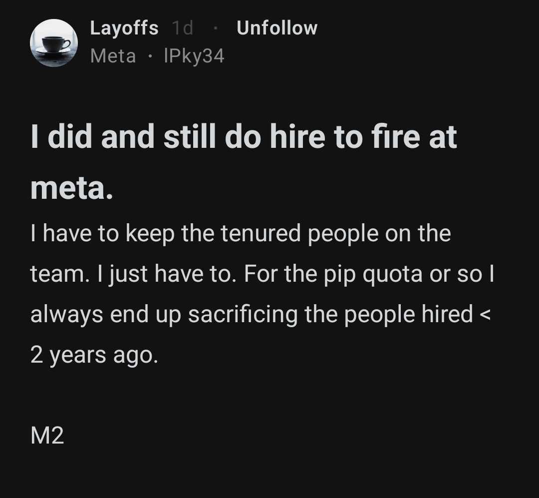 JoinBlind's tweet photo. Every laid-off employee just read this and said: well that explains a lot https://t.co/wtbFfQq2vQ
