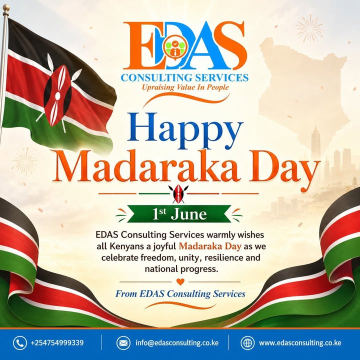 edasconsulting's tweet photo. Happy Madaraka Day

As we celebrate this significant day in our nation's history, EDAS Consulting Services extends its warmest wishes to all Kenyans. May the spirit of freedom, unity, resilience, and progress continue to inspire us as we work together towards a brighter future. https://t.co/YY1YIcR3Up