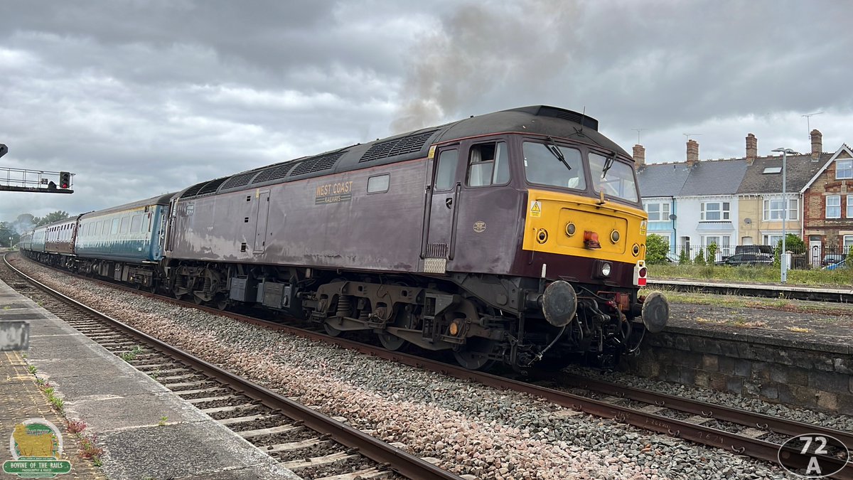 TheRailwayBull's tweet photo. The 1Z33 departs from Taunton at 09:51 after picking up passengers joining the train to Par.
31st May 2026
#RoyalDuchy #WestCoastRailways #SouthernLocomotivesLtd #SLL #SwanageRailway #34028Eddystone #Taunton #Somerset https://t.co/6G6KDbcczp