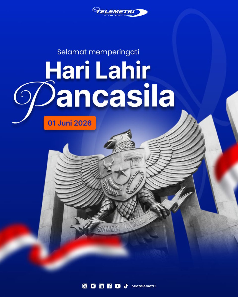 neotelemetri's tweet photo. [Selamat Memperingati Hari Lahir Pancasila]

Hallo Neoters!

Pada peringatan hari lahir Pancasila, mari jaga persatuan, bersatu dalam keberagamaan, dan jadikan Pancasila sebagai pedoman. 

Salam IT
IT For The Future https://t.co/i83ytpSfbl