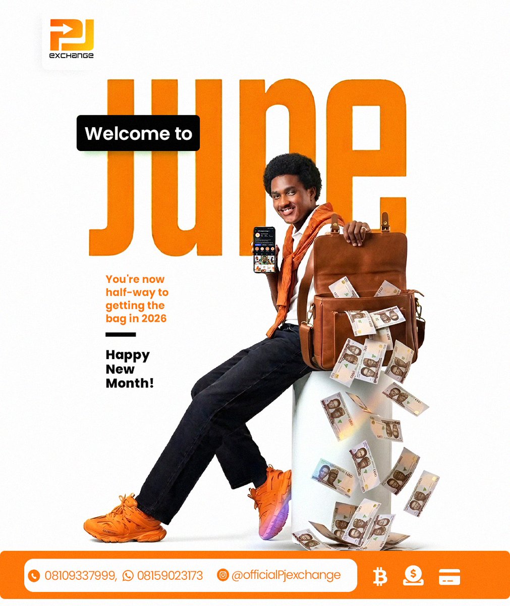 pjexchange's tweet photo. Welcome to the Second Half of the Year!

May every move you make bring you closer to securing the Bag. 💰

Happy New Month!

#OfficialPJExchange #PJExchange #NewMonth #June2026 #HappyNewMonth https://t.co/Sc7aZOONS8