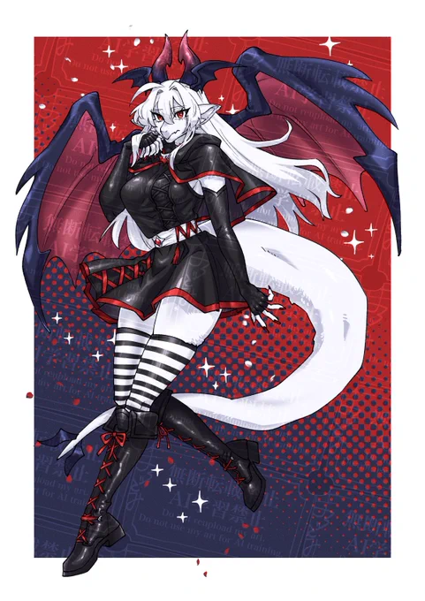 スケブで描かせていただいたドラゴン娘ちゃんたち!! リクエストありがとうございました!!