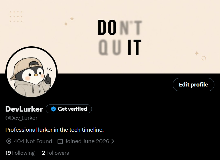 DevLurker tweet media