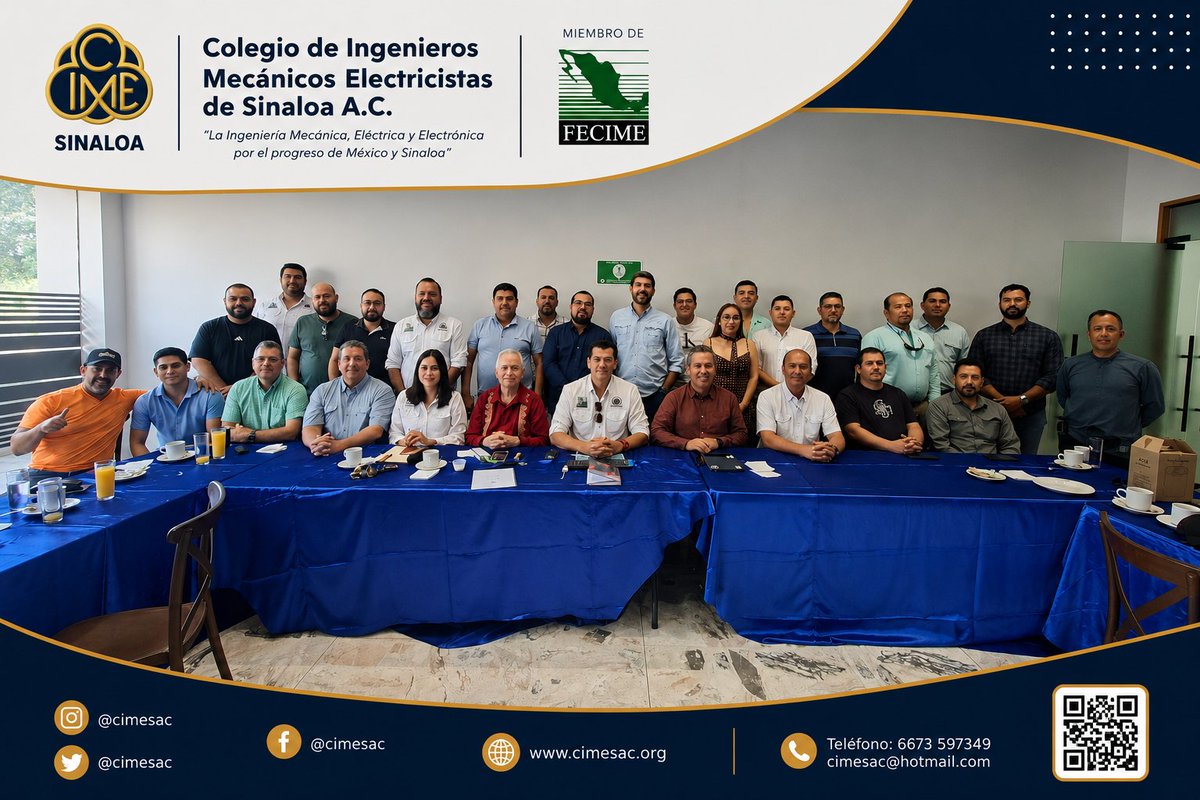 CIMESAC's tweet photo. 30-Mayo. Celebramos nuestra Asamblea General Ordinaria, Junta Informativa y Sesión Técnica, fortaleciendo la participación y actualización de nuestros colegiados.

Agradecemos al Dr. Melitón Alcaraz Manjarrez por la conferencia "Desarrollo Humano y Resiliencia".

#CIMESAC #FECIME https://t.co/1lkvCo4OH6