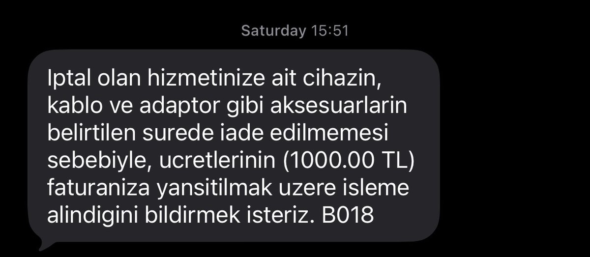 maydinunlu's tweet photo. @Turkcell ben üstüme düşeni yapmışım, mesai saatimden zaman ayırıp gidip cihazları teslim etmişim, hala bana bu sms i atıp, 10 kişi beni "bilgilendirme" adı altında arayacağınıza bir zahmet ilgili servis noktanızı arıyıp şu durumu teyit etseniz de bu konu bu kadar uzamasa artık https://t.co/CXA4e1kqsF