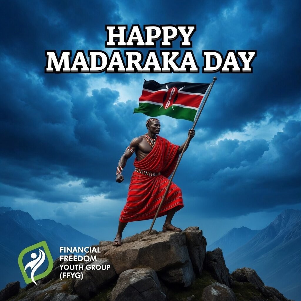 freedom_pesa's tweet photo. Happy Madaraka Day, fellow Kenyans! 🇰🇪

FFYG wishes you all a joyful day filled with pride and reflection.

Let's enjoy the holiday and keep building a stronger Kenya together.
#madarakaday #FFYG #STRONGERTOGETHER https://t.co/pG9ZKq3s5A