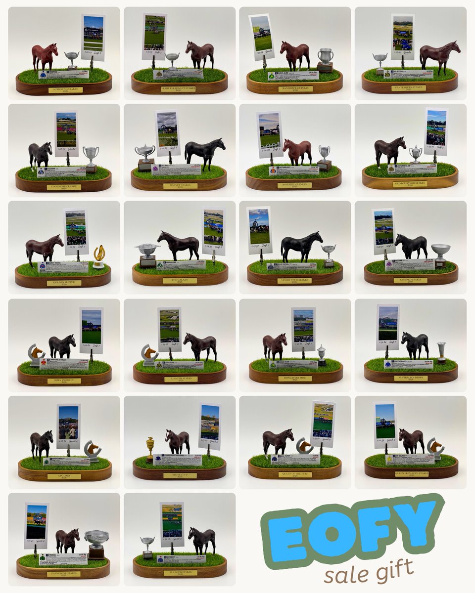 OmaxHero's tweet photo. EOFY Sale Gift

This June, every order of 2 or more Omax Hero model horses comes with a free G1 NSW Race Display Set* handcrafted by watch_every_g1_nsw. 

*Each set captures a moment from the 2026 NSW Autumn G1 season, featuring a mini-stand with race name badge and a 3D-printed trophy.

After completing eligible purchase, you will be contacted to make your selection. Limit to 1 set per G1 race.

22 sets. 22 races. First 22 eligible orders only.    

Shop now at https://t.co/jvJkaKLZIV 

T&C: Limited to first 22 customers who purchase 2 or more Omax Hero model horses in a single order. One display set per order. Choice of race is subject to availability and allocated on a first-purchase basis. Valid 1–30 June 2026 or while stocks last.