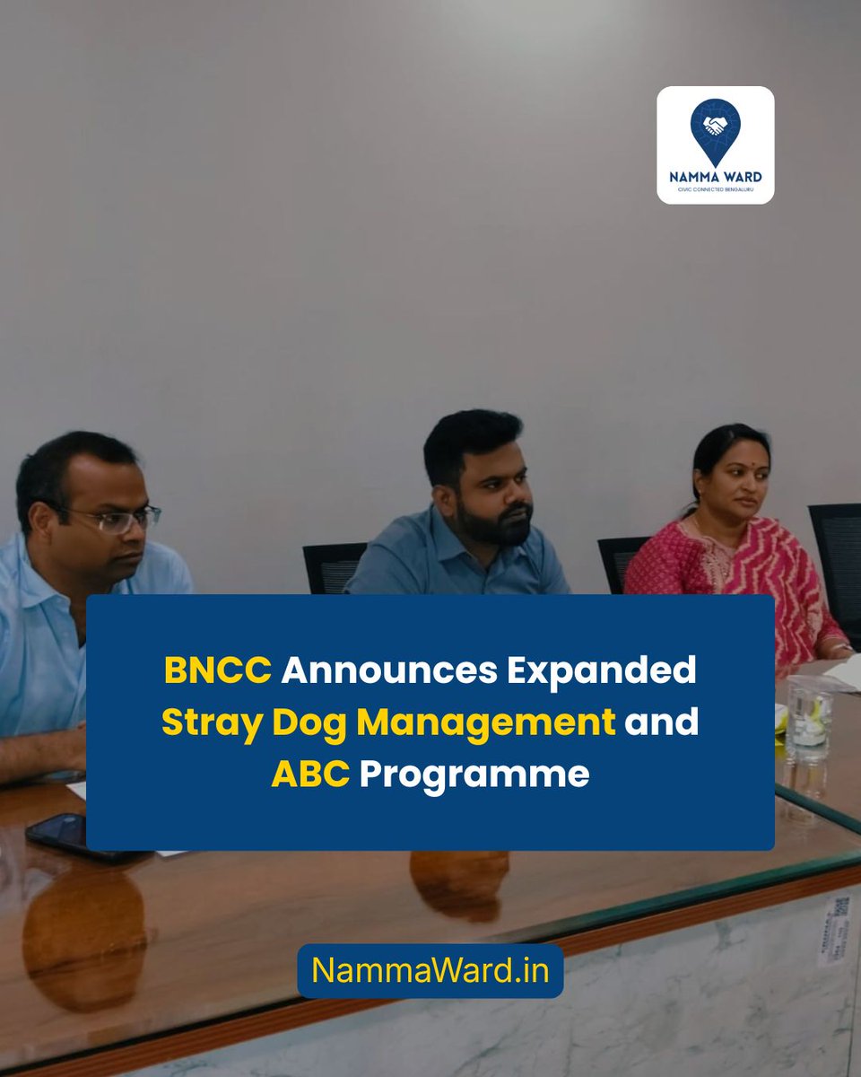 TheNammaWard's tweet photo. BNCC has directed faster shelter development, increased ABC surgeries, expanded vaccinations, and additional staffing for stray dog management. A new 500-capacity shelter is planned at Dasarahalli.

https://t.co/aD8CM0ouN3 

#BNCC #ABCProgramme #AnimalWelfare https://t.co/9cjwwgQV8p