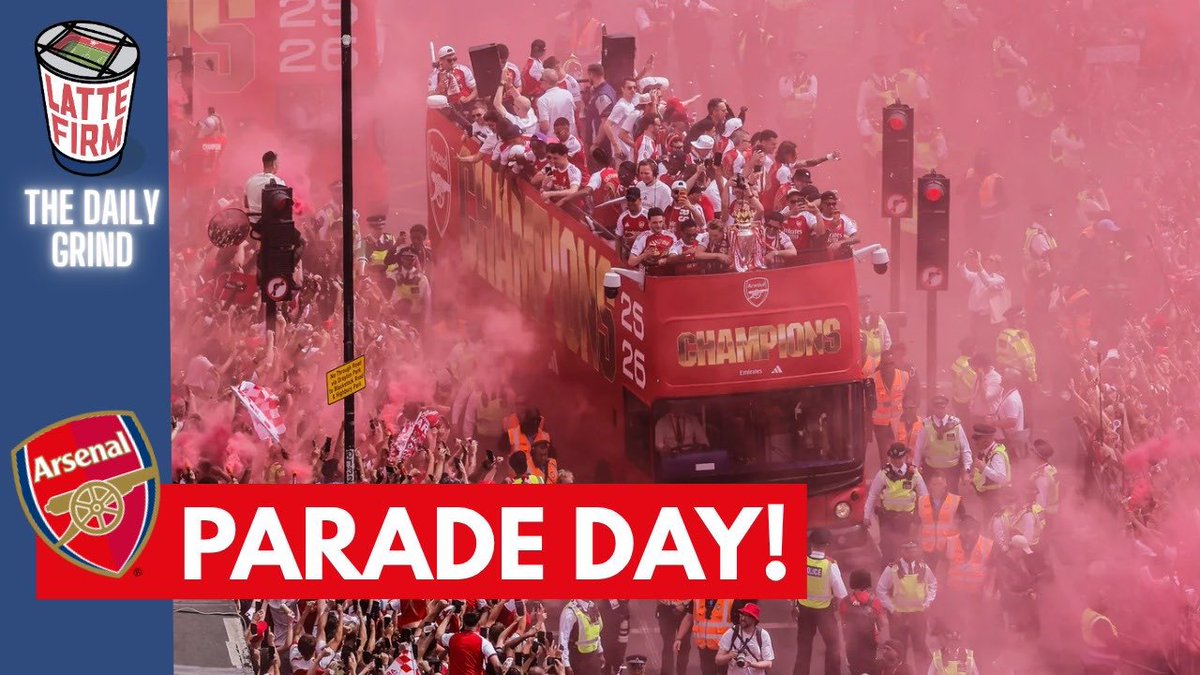 LatteFirm's tweet photo. NEW

Over one MILLION Arsenal fans turned up to show their support for the Champions of England. What a club.

I’m joined by @WaynesWorld20_ to reflect on a glorious day. London is RED and we are absolutely massive.

🎥 Enjoy. Share. https://t.co/uiy0BZJeZy

❤️☕️ https://t.co/1yPBU2b2y0