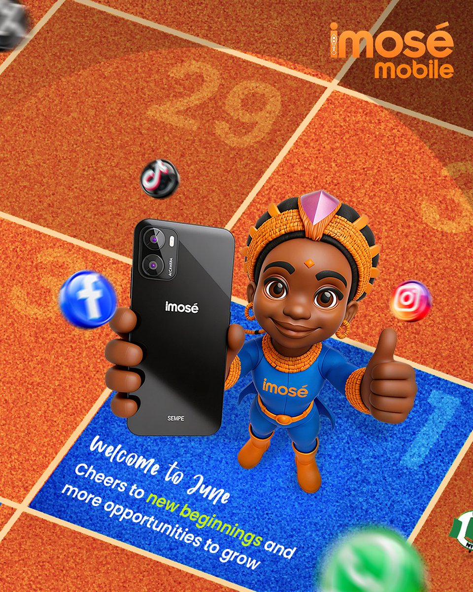 imosemobile's tweet photo. Hello, June!

A new month means new beginnings, new goals, and more chances to grow! May June bring you success and countless reasons to smile. 

Happy New Month from all of us @imosemobile https://t.co/g5o7VbBia4