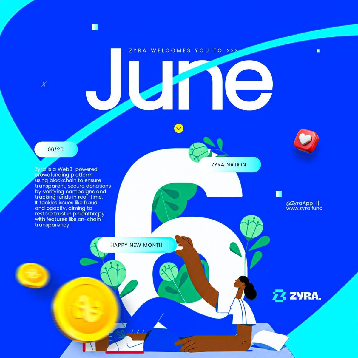 ZyraApp's tweet photo. Happy New Month, Zyrains 💙

A new month means new opportunities, fresh energy, and bigger possibilities.

Let’s make it count https://t.co/jf3Zm30nsN