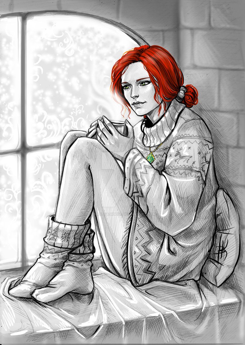 LStashok's tweet photo. 🦊☕️❄️ 

Author: Nastyaskaya  🖼️🖌️

@CDPROJEKTRED
@thewitcher 
#TheWitcher #TheWitcher2 #TheWitcher3 #TheWitcher4 #Trissmerigold #Fanart #Game #Redfox #Love https://t.co/Infpil3dZQ