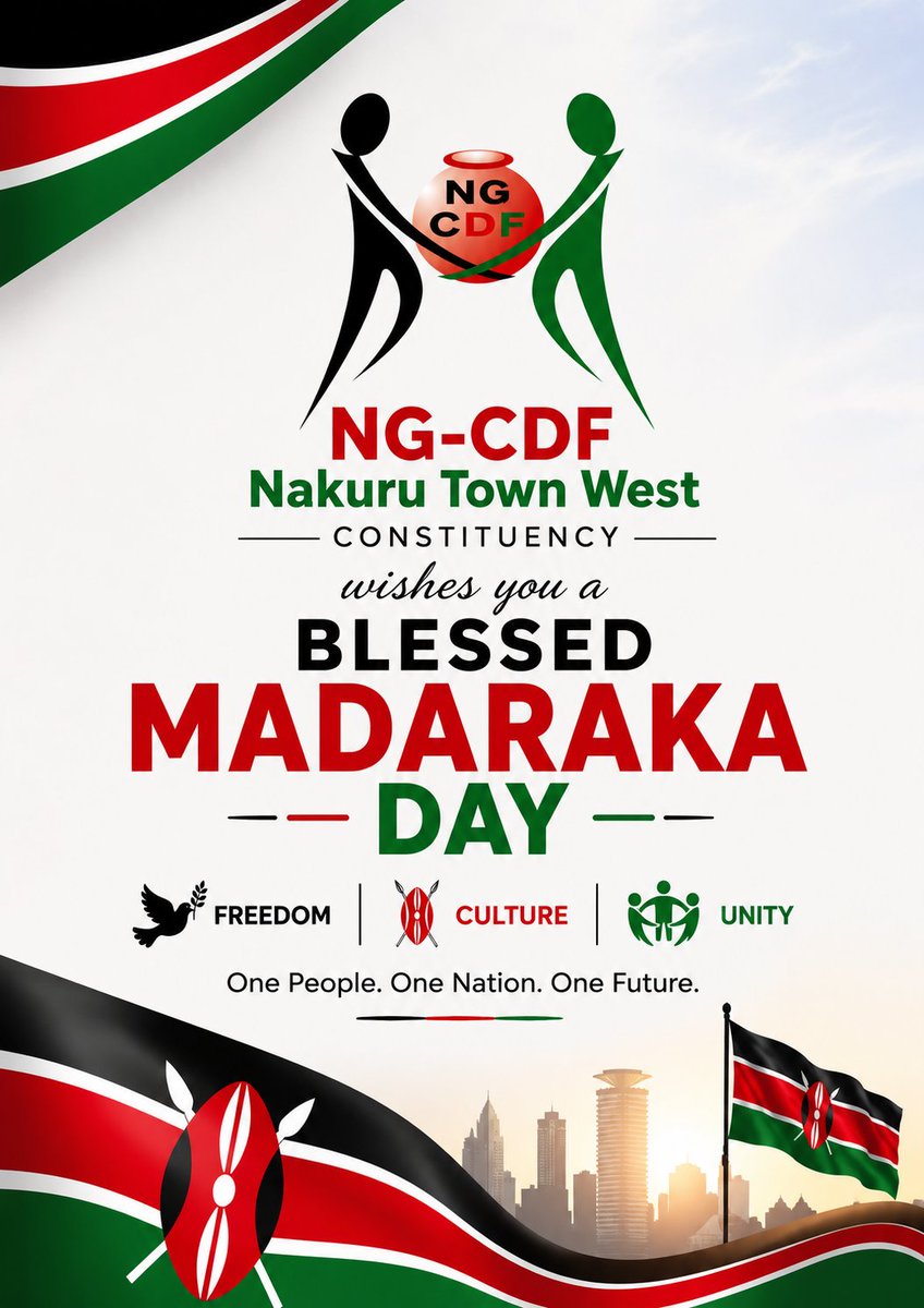 CdfNg27765's tweet photo. Honouring our freedom. Celebrating our culture. Strengthening our unity.
NG-CDF NTWC https://t.co/926VryMV3g