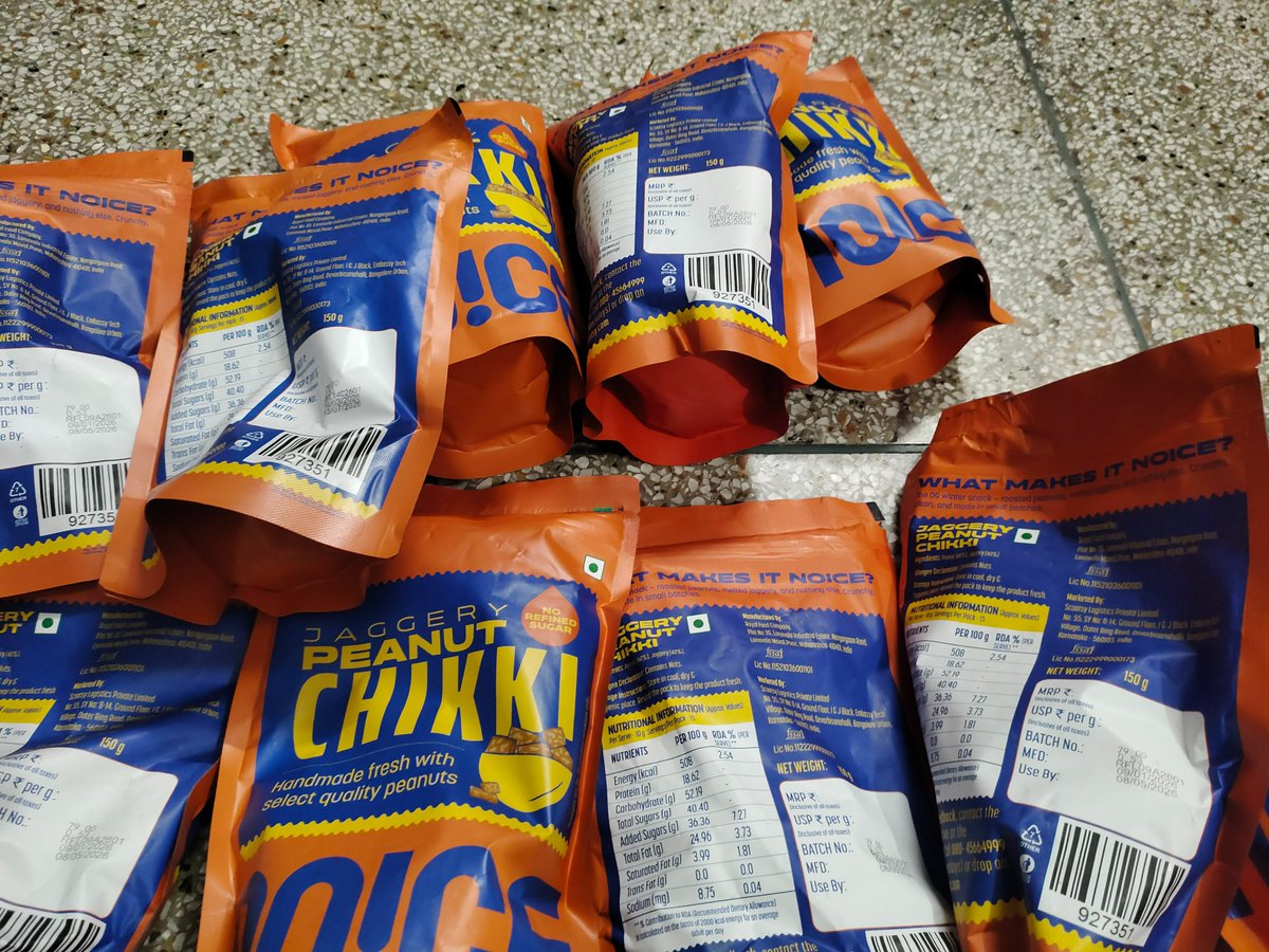 aryanlive's tweet photo. Hey @SwiggyInstamart, why is your KNL dark store PJTJ Technologies selling expired food? Delivered 14 expired packs of NOICE chikki!  Ur team shortchanged my refund, refused a manager &amp; closed the chat

Order ID: 239206684891936. Wake up #FSO #FoodSafety #FSSAI #ConsumerGrievance https://t.co/wTcg5xZllK
