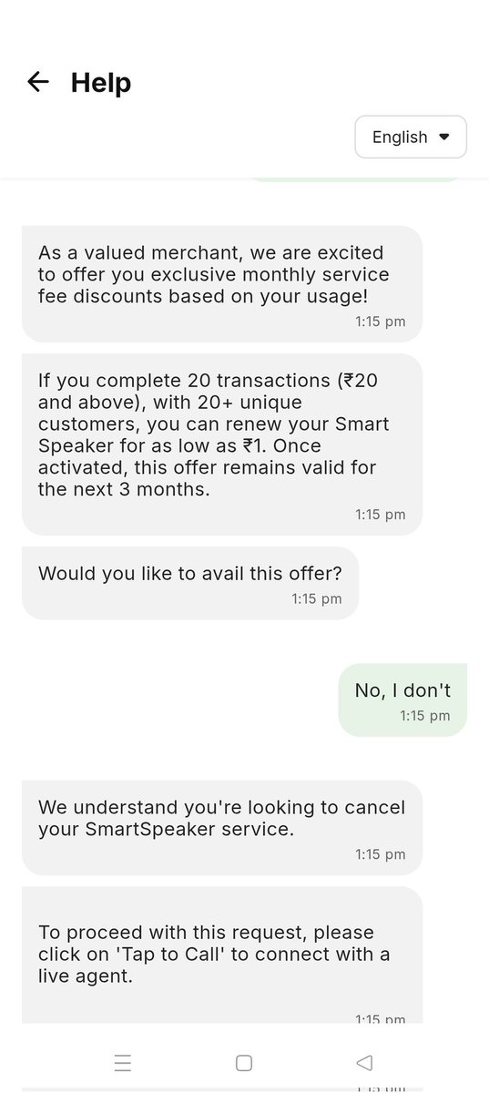 virenlakra's tweet photo. @PhonePeSupport @PhonePe Kindly cancel the speaker monthly subscription I never wanted it your people cheated said it's free from rental moreover now through chat I am going to cancel it why it is asking me to call. Worst customer service https://t.co/HApB8Pu0gE