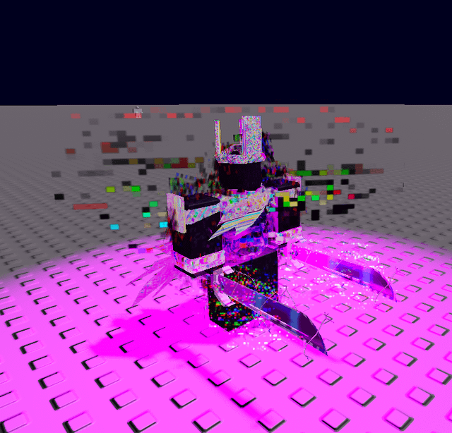 XxAcroAcroxX's tweet photo. "Glitched" 1x1x1x1 skin concept
Cost: 1200
Buying quote: "this is getting absurd. First he was monochromatic, now he is glitched???"
Animations will be in the Constant easing style with "Out" interpolation or what's it called I forgot. https://t.co/vRlQEu4hN3