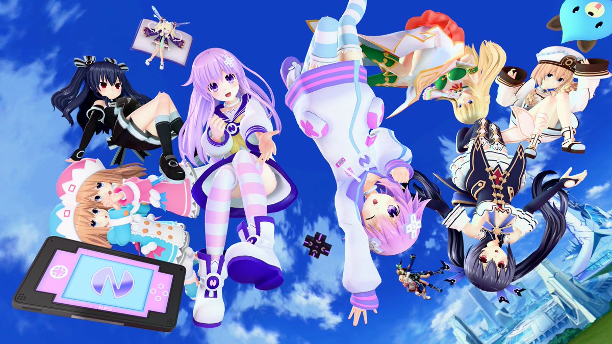 PlutieWifey's tweet photo. To show my utmost love towards this franchise and especially the anime, I painstakingly tried my best to recreate one of the anime's posters one to one. This was an absolute nightmare of a challenge, but this is how much I wanna show my love >w<;

#Blender #Neptunia #ネプテューヌ https://t.co/PVQCdnoBZJ