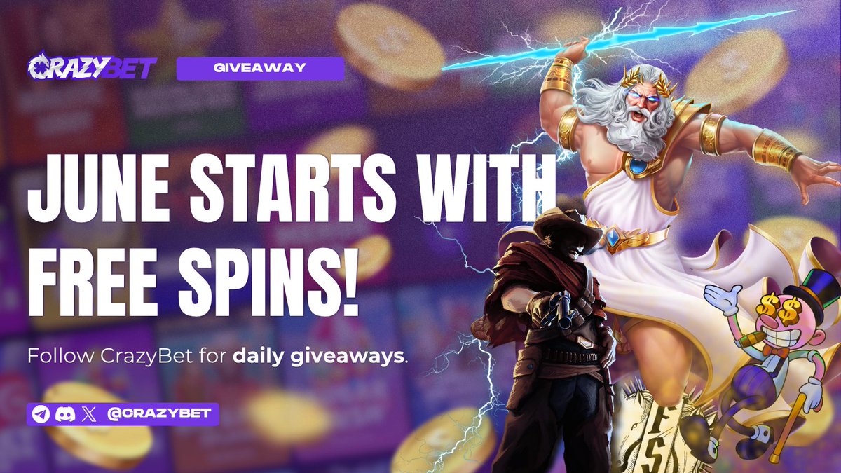 crazybet's tweet photo. Today we're catching up on giveaways we forgot to credit!

Make sure to drop a follow, more are coming and June is just getting started 😎 https://t.co/SrEL6QUJjn