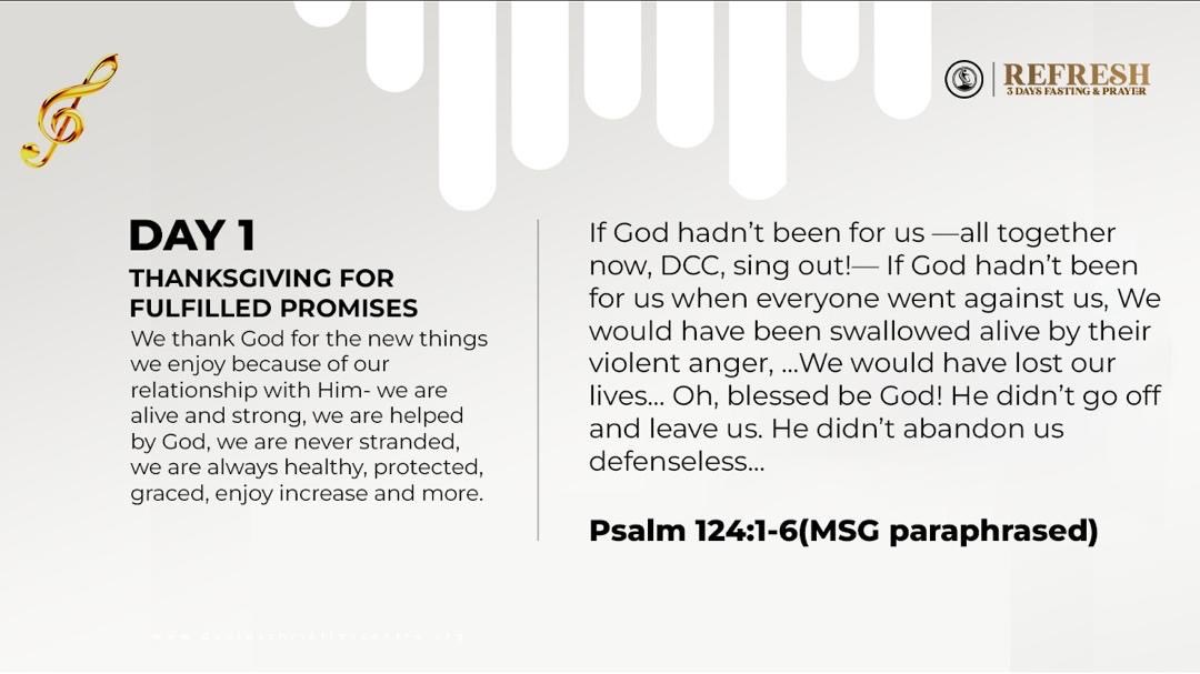 dcclagos's tweet photo. Happy New Month, fam! Welcome to June!🎉🎉

As it is our culture, we will be starting the new month with our 3 days fasting and prayer.

Our prayer focus for today is THANKSGIVING FOR FULFILLED PROMISES 

Swipe to see devotional texts.

Join us as we fast and pray 🙏 

#dccfast https://t.co/MkmTPc2NJD