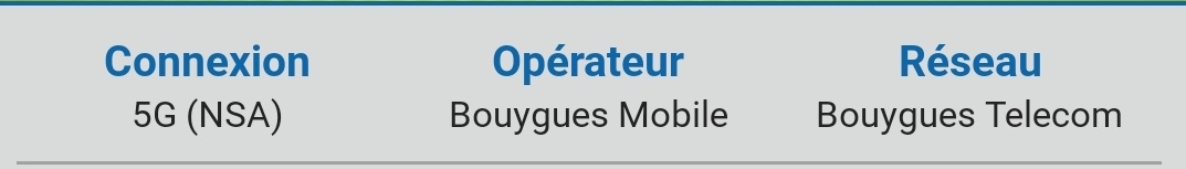 nPerf's tweet photo. Et oui, si vous voulez vérifier la technologie que votre téléphone est en train d'utiliser (5G SA, 5G NSA, 4G..) 
Il vous suffit d'ouvrir l'application et de regarder en bas à gauche de votre écran.
Même pas besoin de faire un test 👍 https://t.co/egKTRp2KPa