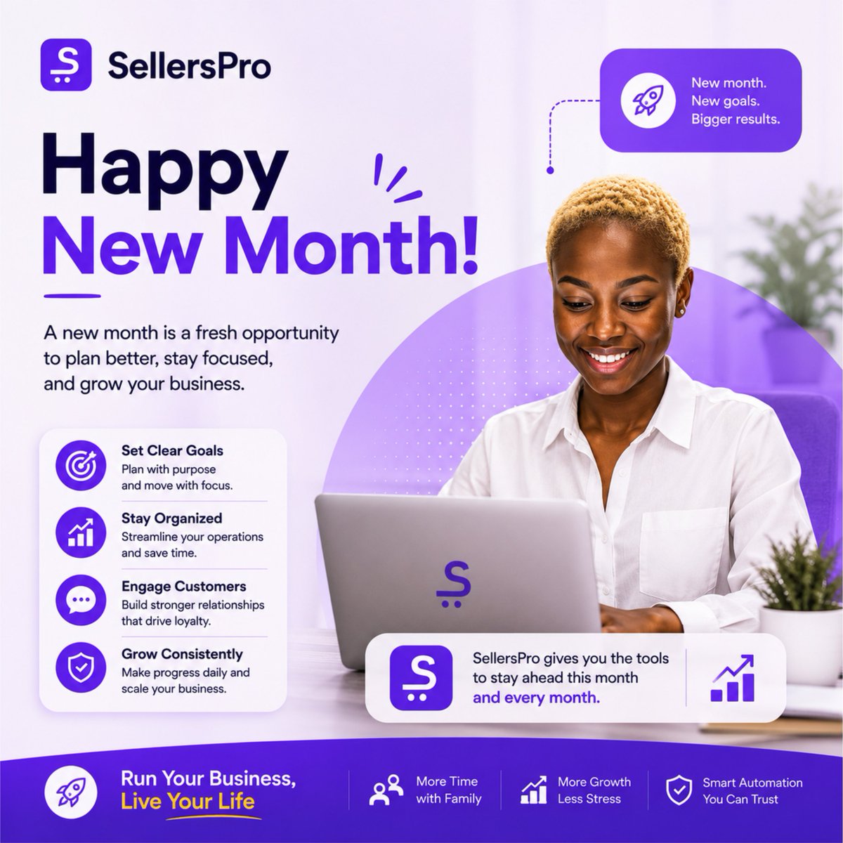 sellersproapp's tweet photo. Happy New Month! 🚀✨

June = new goals, bigger results. 

Let SellersPro handle the automation while you plan, organize, and actually enjoy the month.

More time. More growth. Less stress.

🎁 20 days free trial + up to 20,000 AI credits  
👉 Start June strong: https://t.co/uHiD2J41HO

#HappyNewMonth#SellersPro #SMEGrowth #EcommerceAutomation #SmallBusinessOwner