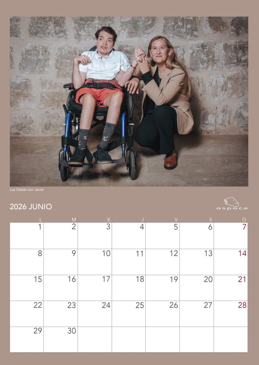 AspaceVall's tweet photo. 📅💙 Junio en el Calendario Solidario de ASPACE Valladolid &amp; @Blacklladolid

Este mes, Javier comparte protagonismo con la escritora Luz Gabás en una nueva imagen llena de inclusión y cultura 📚✨

#ASPACEValladolid #CalendarioSolidario #Blacklladolid #Junio #Inclusión https://t.co/KPYpzj6A4Z