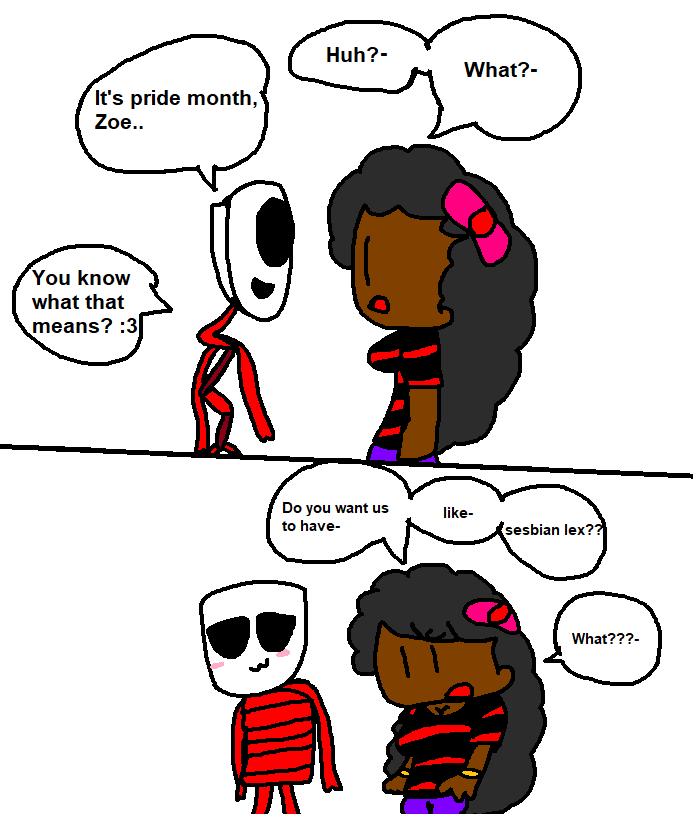 Gangle Pride #CopyrightStrings HAPPY PRIDE MONTH :D 💕 #TADC #Gangle #Zoey #Zoegle # ...