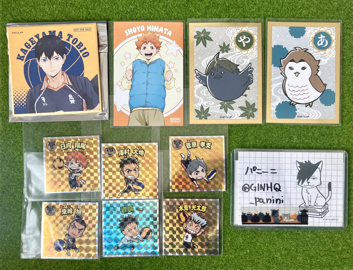 GINHQ_panini's tweet photo. @1
【交換】ハイキュー
🏐イケプリ豆色紙
🏐ヨーショーフェア
🏐ビジュアルテコレクション
🏐ウエハース シール
🏐イオン
🏐リング付きアクリルチャーム
🏐アニマルぬいぐるみマスコット
🏐きゃらくたぶるステッカーズ
譲:日向,影山,月島,木兎,赤葦,治,北
求:黒尾ネコ
💡郵送or都内手渡し
▼その他募集 https://t.co/uzz9e42WU3