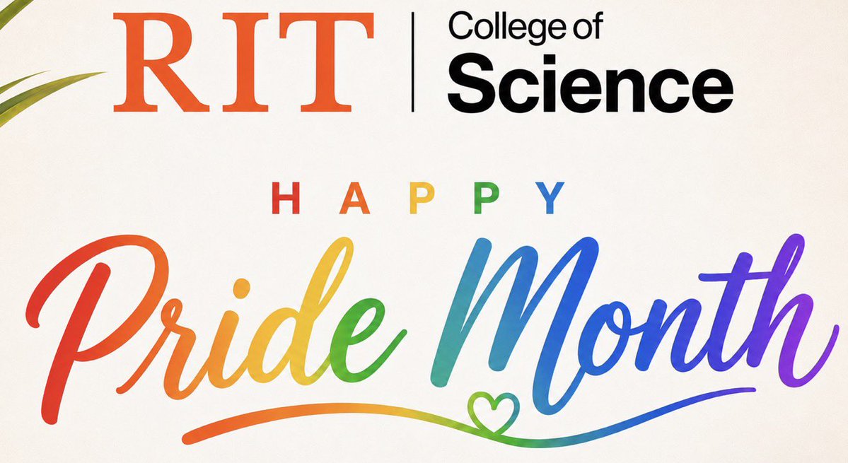 HudsonLabRIT's tweet photo. Happy Pride Month from the @RITscience!  
#PrideMonth #RITScience https://t.co/0KRrLt1DsR