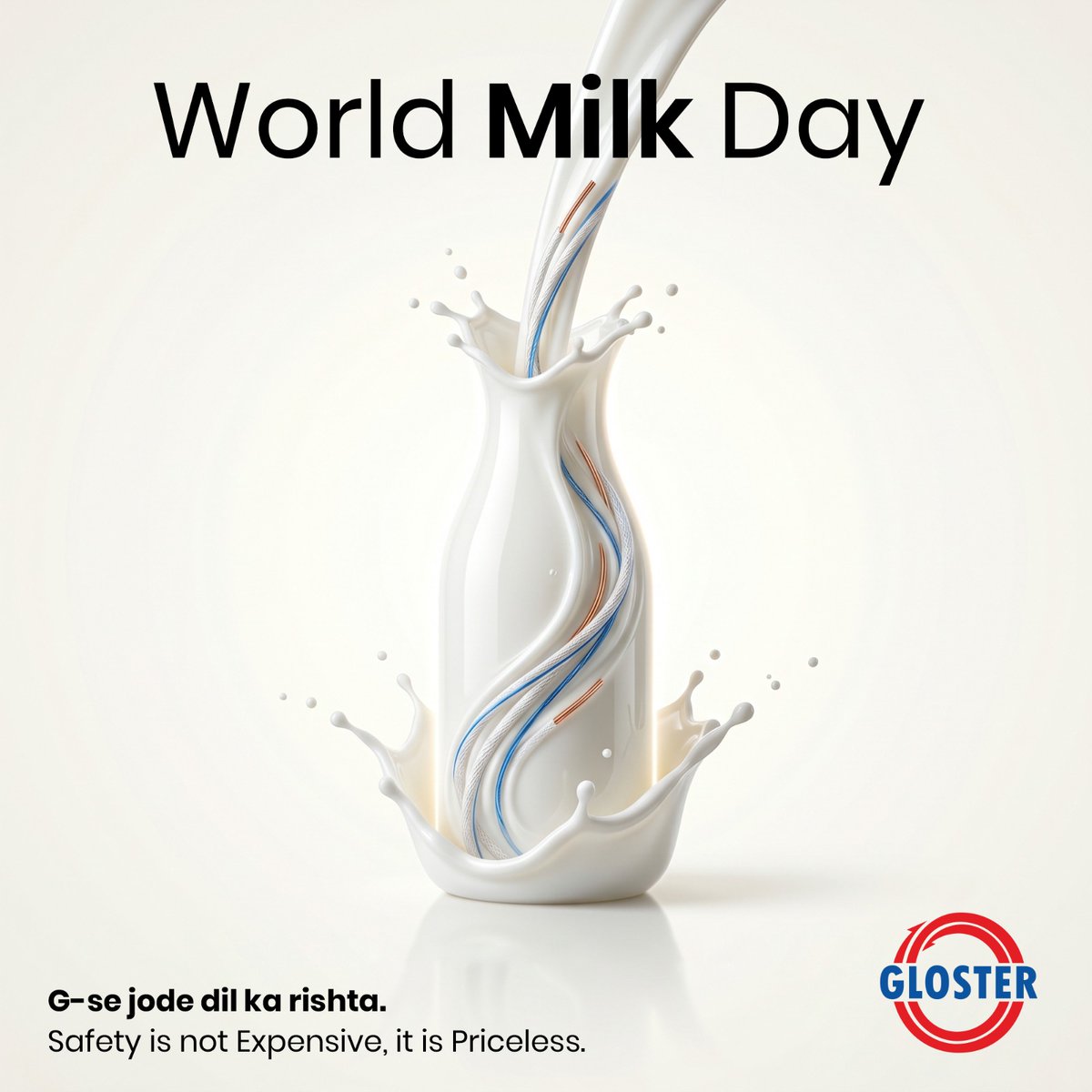 apmodi's tweet photo. For every goal chased and every dream pursued, nourishment and safety go hand in hand. Happy World Milk Day
#WorldMilkDay
#Glostercables
#Cablesandwires
 @SituKumari93675 @SinghAchheylal  @RajeshKuma61350 @AjayRajpoo68523 @DasLallura47602 @Guptaofficial07 @hehfoundation https://t.co/BOvsFCDOZ0