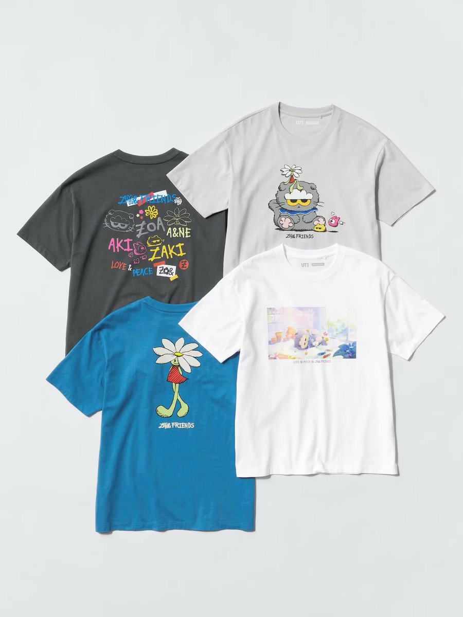 gdragon_japan's tweet photo. ZO&amp;FRIENDS × UNIQLO UT

G-DRAGONが手掛ける
「ZO&amp;FRIENDS」とUNIQLO UTのコラボコレクション。

ラインナップが公開されました。

全4デザインは6月下旬発売予定。
全国のユニクロ店舗・オンラインストアで販売されます。

🔗 https://t.co/6ODNTr0duR

#GDRAGON #ZOAFRIENDS https://t.co/v45FVkl1Gw