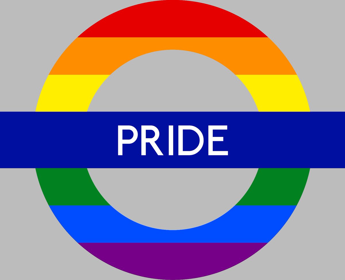 Jaydenix7's tweet photo. babe wake up TfL pride roundels just dropped https://t.co/2FfDv0txEU