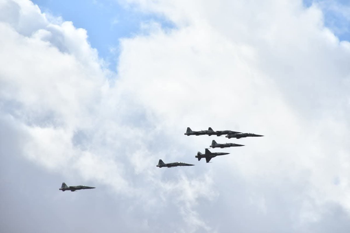 Asmali77's tweet photo. Fighter jets, military boots on the ground in Wajir. Not to carry out heinous crimes or massacre the people of that region but to celebrate Kenya’s 63rd Madaraka Day. Few will understand the significance of this day. Thank you President @WilliamsRuto 
Happy Madaraka Day. https://t.co/vj0oYMtzjK