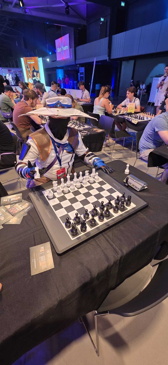 Dutch1nator's tweet photo. @VALORANT You guys might have disabled me, but i still made it to #TwitchCon! No chessboards or chickens are save! https://t.co/QADN5WjgFt