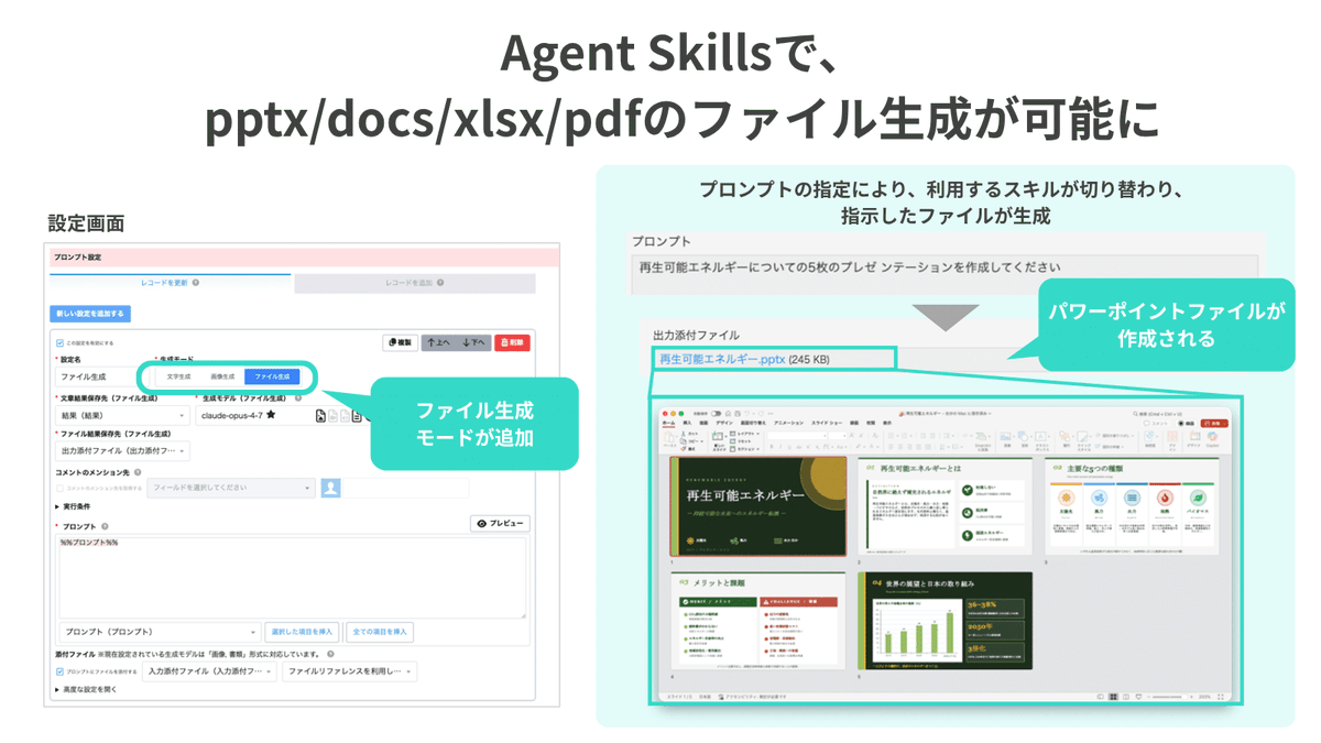 msolutions_jp's tweet photo. ／   
📢先週末、Smart at AI
　  5月のアップデートが行われました～！
＼
今回の主なアップデートは以下の３つです ！ 
・ファイル生成 対応 
・一覧連続実行ボタンの表示制限
・新モデル追加：Google Gemini 3.5 Flash /Anthropic Claude Opus 4.8

ファイル生成でAI活用の幅を広げちゃいましょ～♪ https://t.co/Mw9C5bE9aA