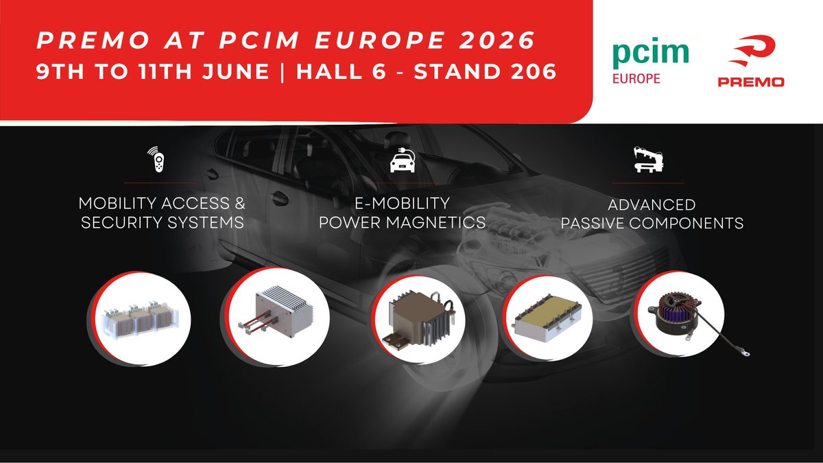 premogroup's tweet photo. Hurry up and get your ticket to PCIM Europe, the international exhibition and conference for #powerelectronics, intelligent motion, #renewableenergy, and #energymanagement! 

📌 Hall 6, Stand 206!
Click here and get your ticket with a special discount https://t.co/yYsKJqTxWi https://t.co/26rjXsek9l