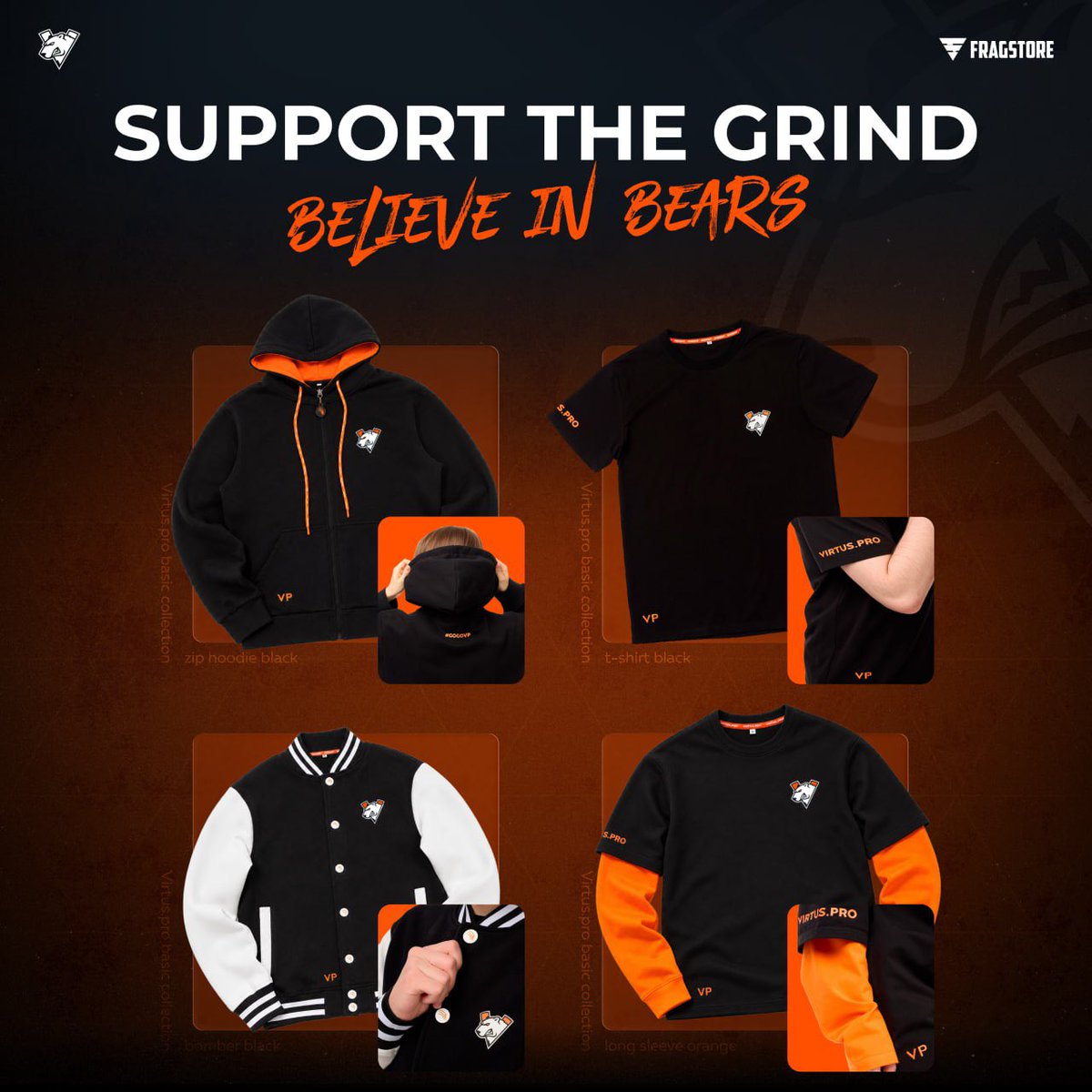 virtuspro's tweet photo. Show your support for the Bears 🐻‍❄️ 

Grab your Virtus.рro merch on @fragstorecom and represent VP wherever you go.

#GOGOVP https://t.co/GCCQJ5yqUz