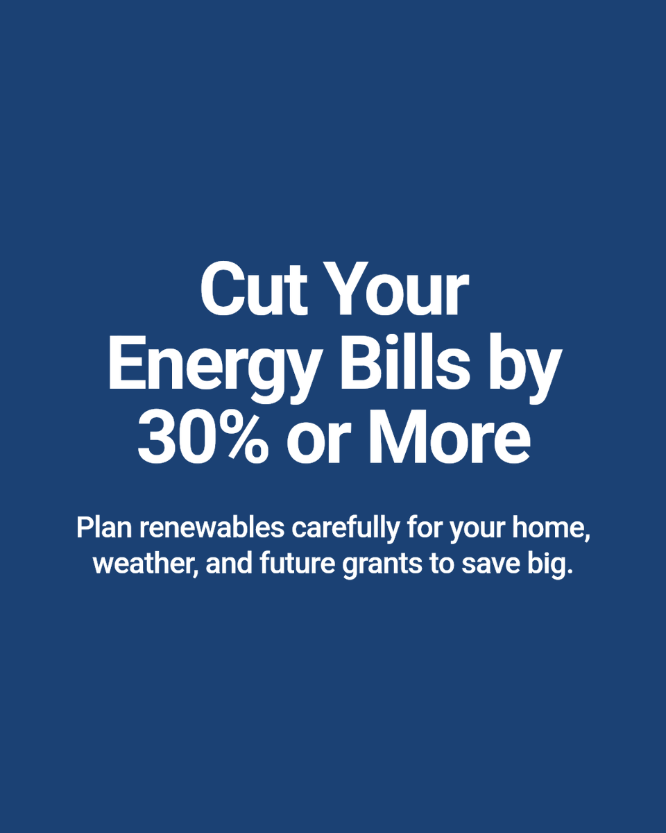 ScotlandEnergy's tweet photo. Scottish property owners: before investing in renewables, check the design fits your home, local weather, and future grants or upgrades. Good planning can cut bills by 30% or more.

https://t.co/zZsTa5bnnC #ScotlandGoesSolar #NetZeroScotland https://t.co/jFBCI4w5wS
