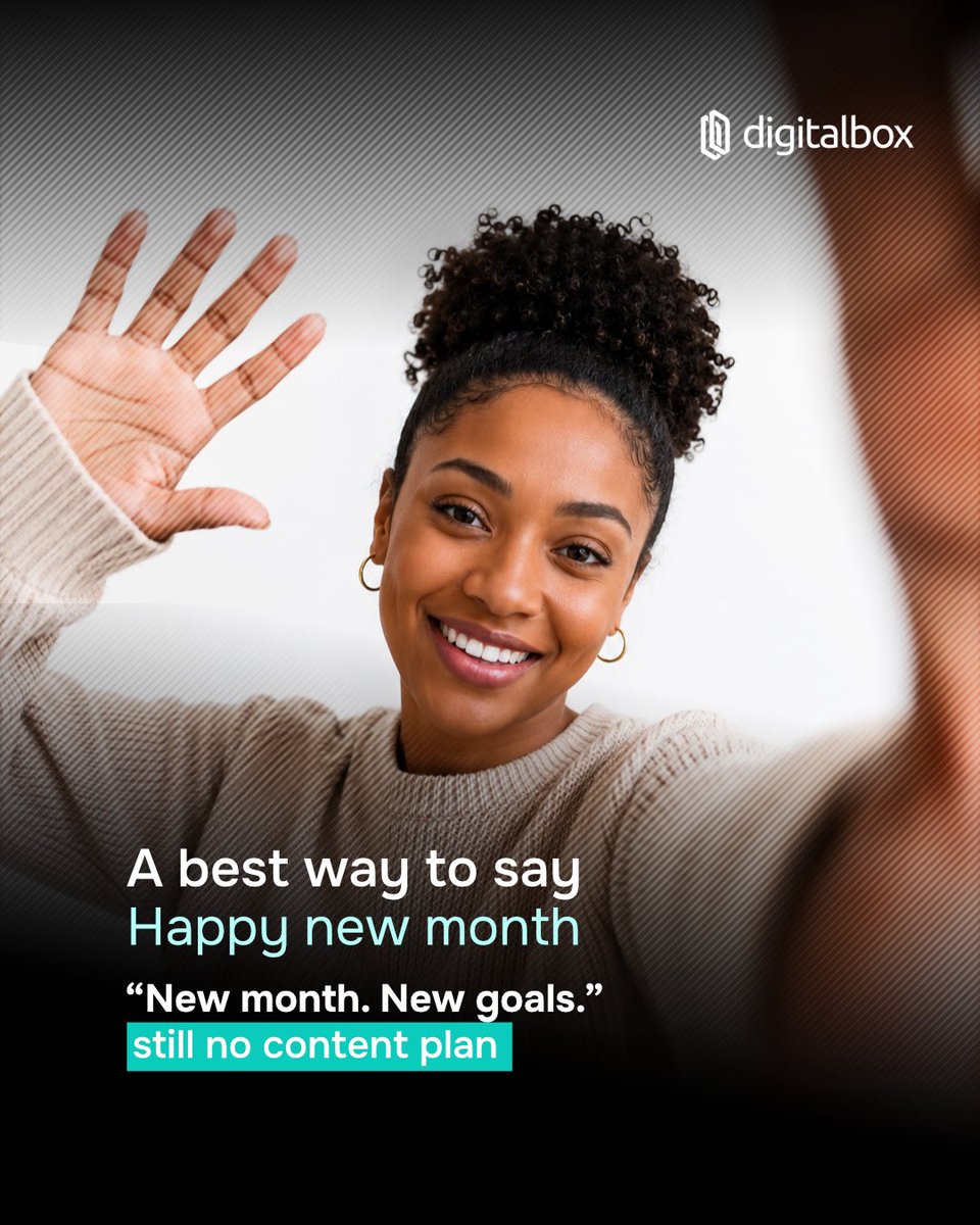 wearedigitalbox's tweet photo. New month. New goals… still no content plan? 👀

June is for showing up smarter, not harder. Let Digitalbox help you create content that works.

#happynewmonth #newmonthnewgoals #digitalbox #contentstrategy #digitalmarketing #branding #businessgrowth https://t.co/GguMT4X6kA