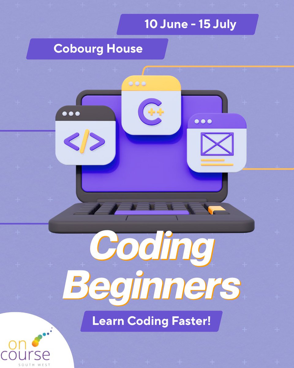 OnCourseSW's tweet photo. Ever wondered how your favourite apps and websites are actually built? 📱
💰 Cost: Completely FREE!
🔗 https://t.co/lx3pdStVtf
📞01752 660713
✉️Info@oncoursesouthwest.co.uk to find out more.

#CodingBeginners #LearnToCode #FreeCoursesPlymouth #Upskill #PlymouthCommunity https://t.co/2LDKre32dp