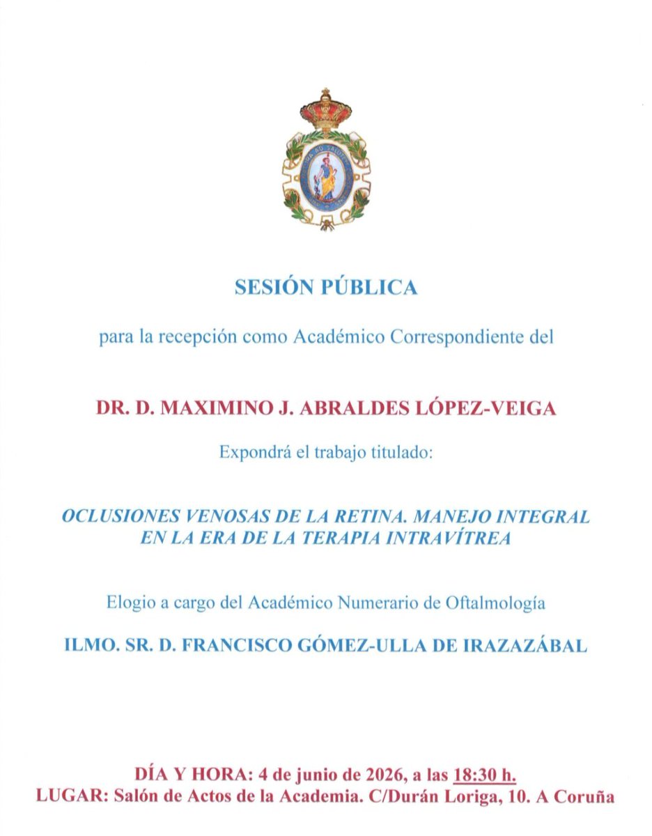 RAMYCGA's tweet photo. Ingreso del Dr. MAXIMINO ABRALDES como Academico correspondiente. https://t.co/hVvzmQrUeo