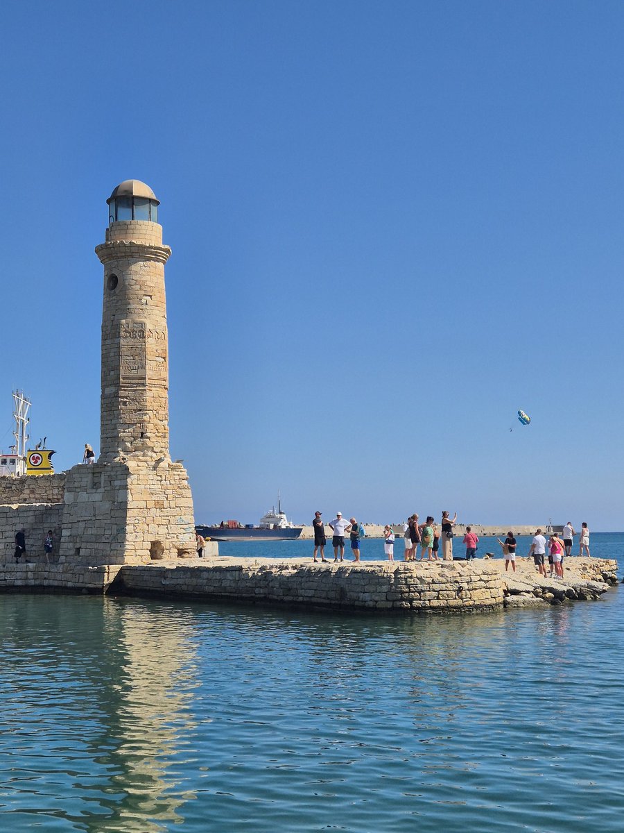 Telephoneus's tweet photo. On this day in 1941 the Germans complete their occupation of Crete . Named Operation Mercury, it was an airborne invasion using paratroopers that defeated a larger Allied force but at a heavy cost. My photo of Rethymno harbour taken 23rd September 2025. https://t.co/QwsYF6hvyw