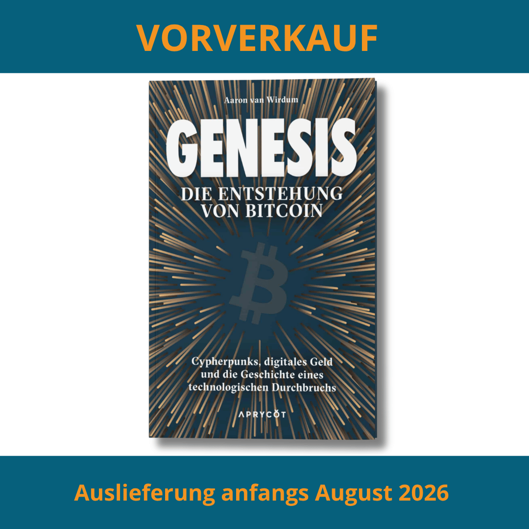 DezentralshopCH's tweet photo. Bitcoin verstehen heisst, seine Geschichte kennen.

"Genesis - Die Entstehung von Bitcoin" 
von @AaronvanW  zeigt die Vorgeschichte von Bitcoin und wie Kryptographie, Datenschutz und digitales Geld in einem historischen Durchbruch zusammenfanden.

Jetzt im Vorverkauf erhältlich.
Auslieferung: August 2026

Zum Vorverkauf: 
🇨🇭 https://t.co/WzXidmZ8sy
🇩🇪https://t.co/dvy5S6yL2H