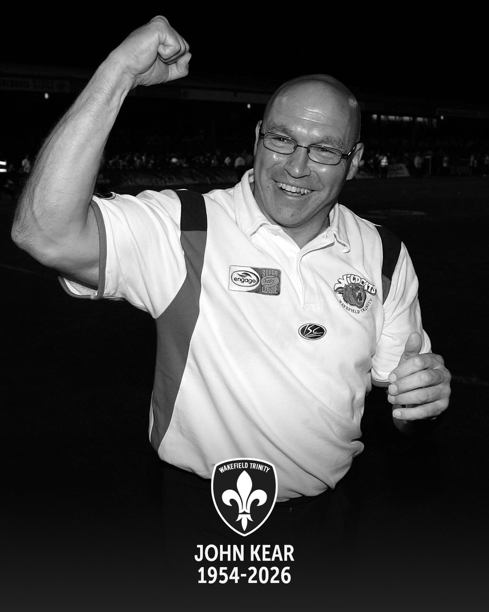 WTrinityRL's tweet photo. We are deeply saddened to hear of the passing of legendary coach and broadcaster John Kear!

As a club, the whole of Wakefield Trinity would like to pass on our thoughts and condolences to his wife, family and friends during this time and join the Rugby League family in saying he will be dearly missed.