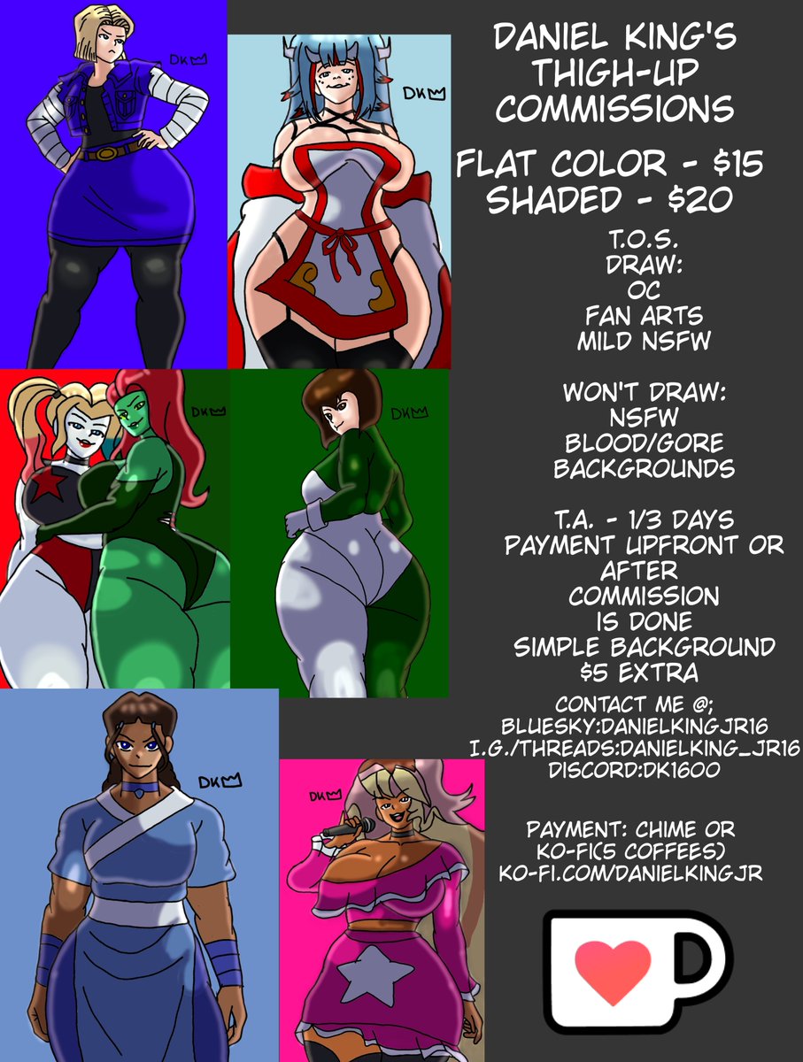 DanielKingx16's tweet photo. My Thigh-Up Commissions are Open
Slots Are Open
DM Me if Interested.
https://t.co/FA3anuAVQt
Likes & Reposts are Appreciated
#thighupcommission #Commissionsopen #commissionopen #koficommission #commissioninfo https://t.co/qEaNwkx1Se