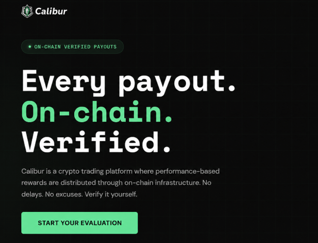 Caliburprop's tweet photo. One of the biggest problems with prop trading today are artificial rules designed to make traders fail

Calibur removes that with:

▸ No time limits
▸ No hidden restrictions

If you can trade profitably while respecting drawdown limits, you pass

It's that simple!

And when you do get paid?

Your payout is processed on-chain in USDC with fully verifiable transactions

Transparent, fast and crypto-native